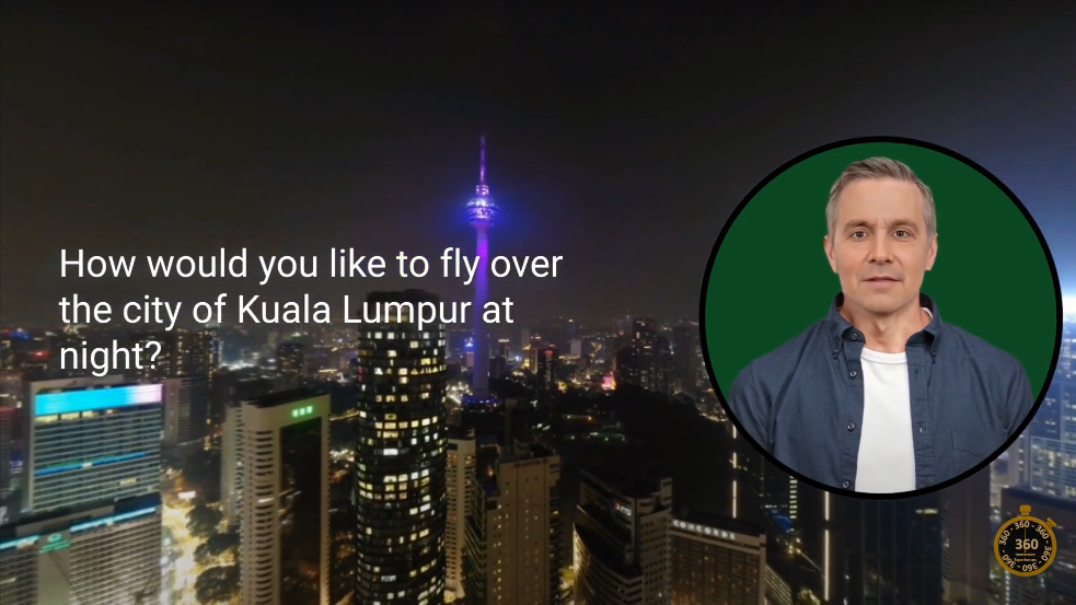 YouTube Immersive Drone Video shot over Kuala Lumpur - Click to view